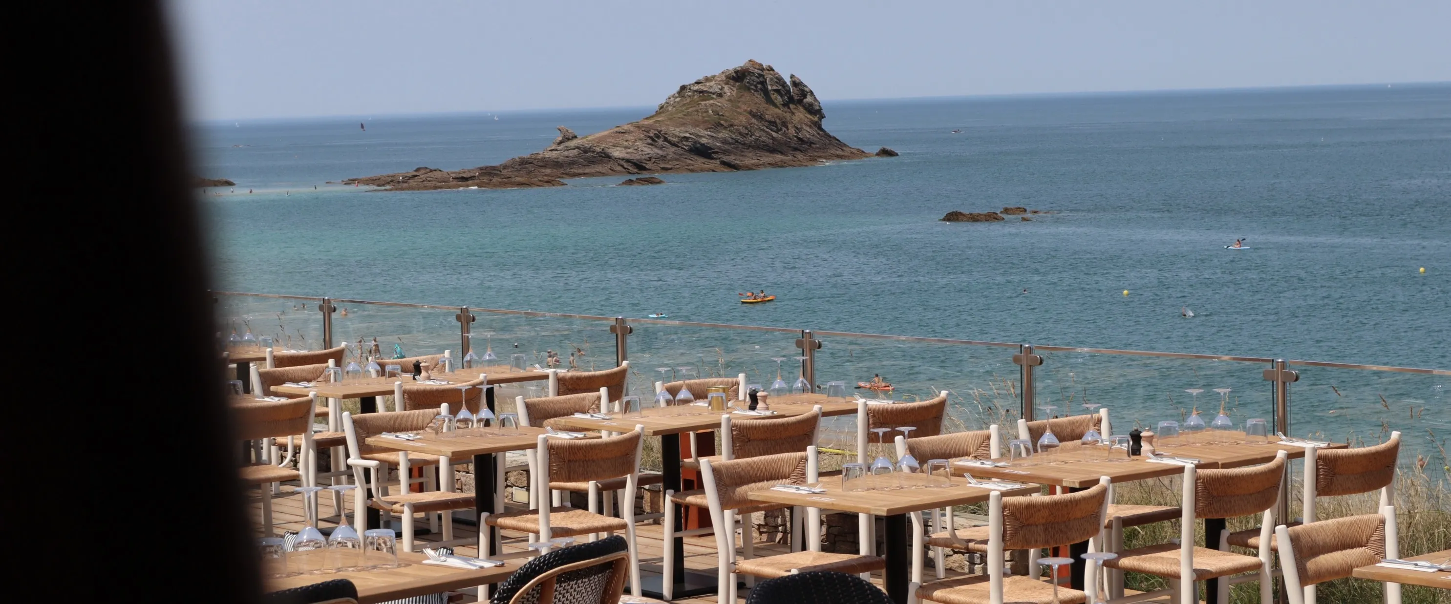 Vue panoramique de la terrasse de Colette sur l'îlot des Chevrets